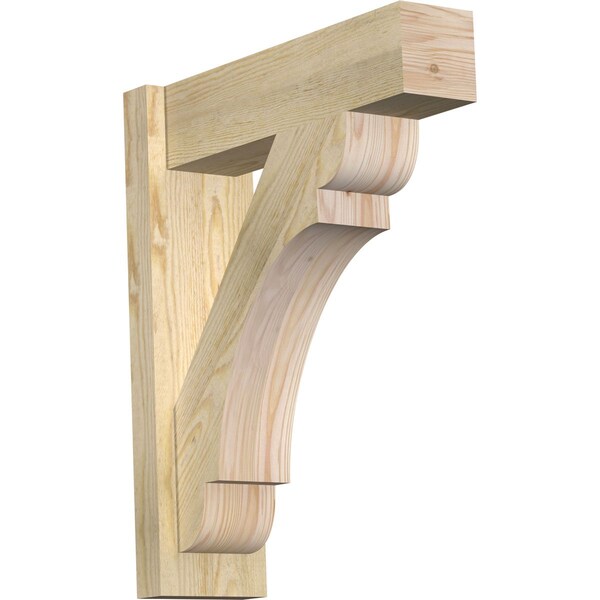 Ekena Millwork Olympic Block Rough Sawn Outlooker, Douglas Fir, 6"W x 20"D x 24"H OUT06X20X24OLY05RDF - main